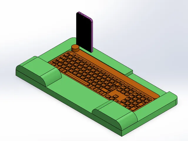 Flexible pad Logictech MX keyboard add-on