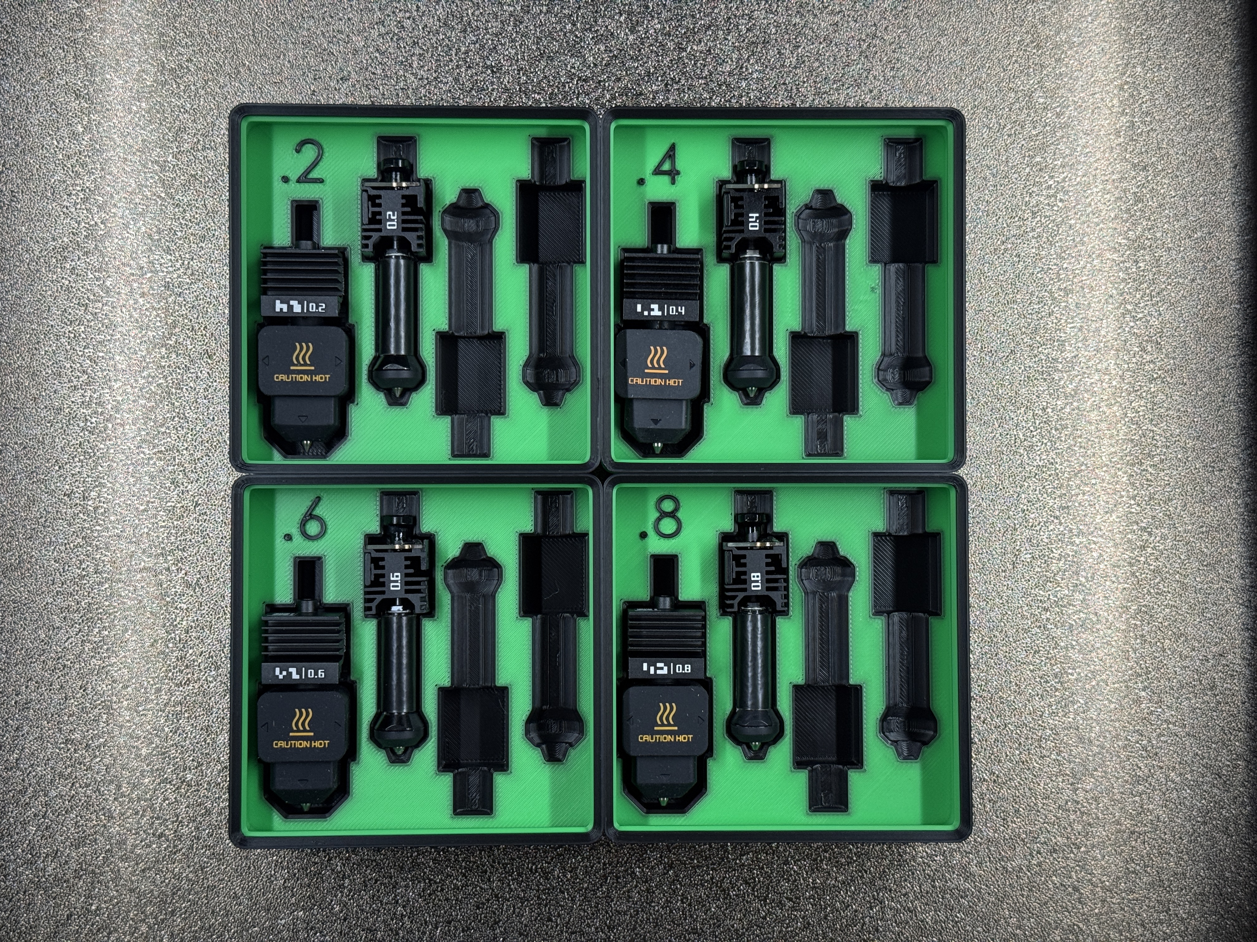 H2C Nozzle Gridfinity Trays 3D model