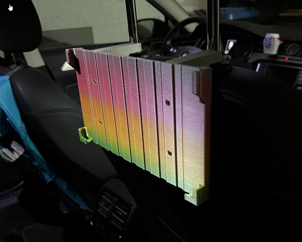 iPad (gen 8+9) mount VW Passat B8 rear seats by tonitom Download free