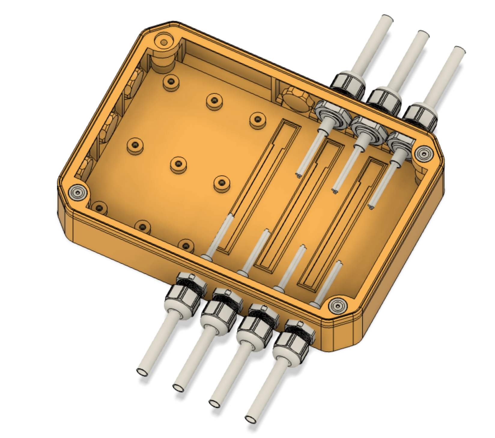 Electrical Junction Box for Wago Clamps with Modular Mounts and