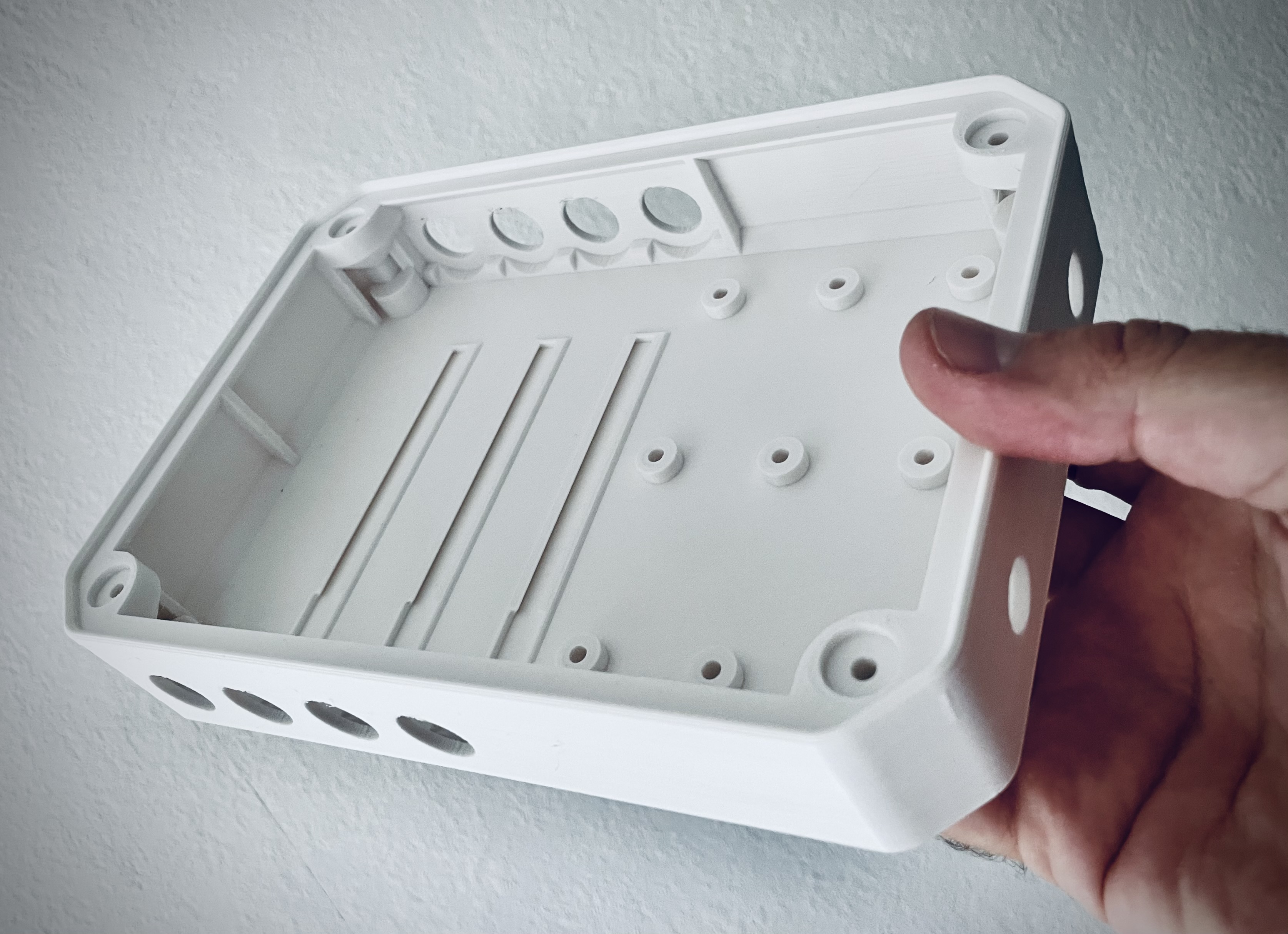 Electrical Junction Box for Wago Clamps with Modular Mounts and