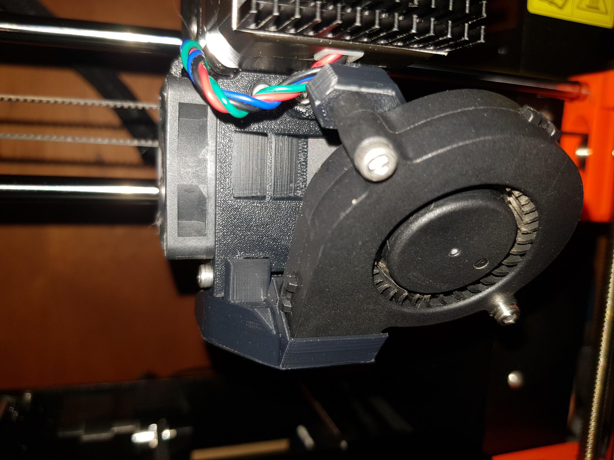 Prusa MK3S+ upgraded fan duct and mounts for Phaetus Rapido hotend