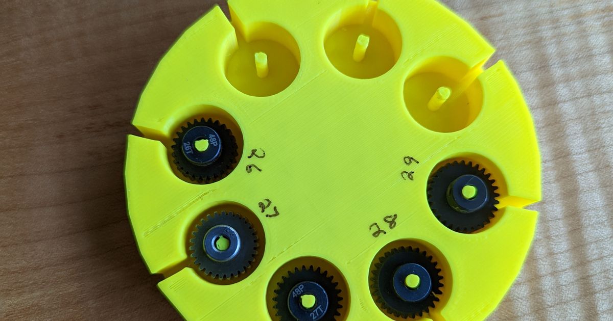 Pinion Gear Caddy by Jim Download free STL model