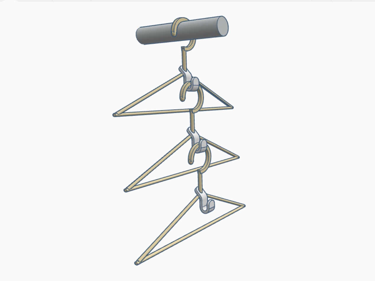 Miniatura 3 do modelo 3D Clothes Hanger Hook
