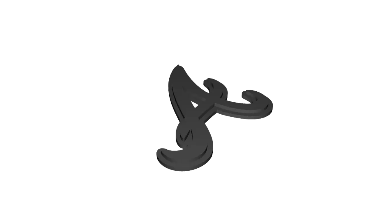 Mlb Atlanta Braves Keychan Logo Printable - 3D Print Model by danyelon
