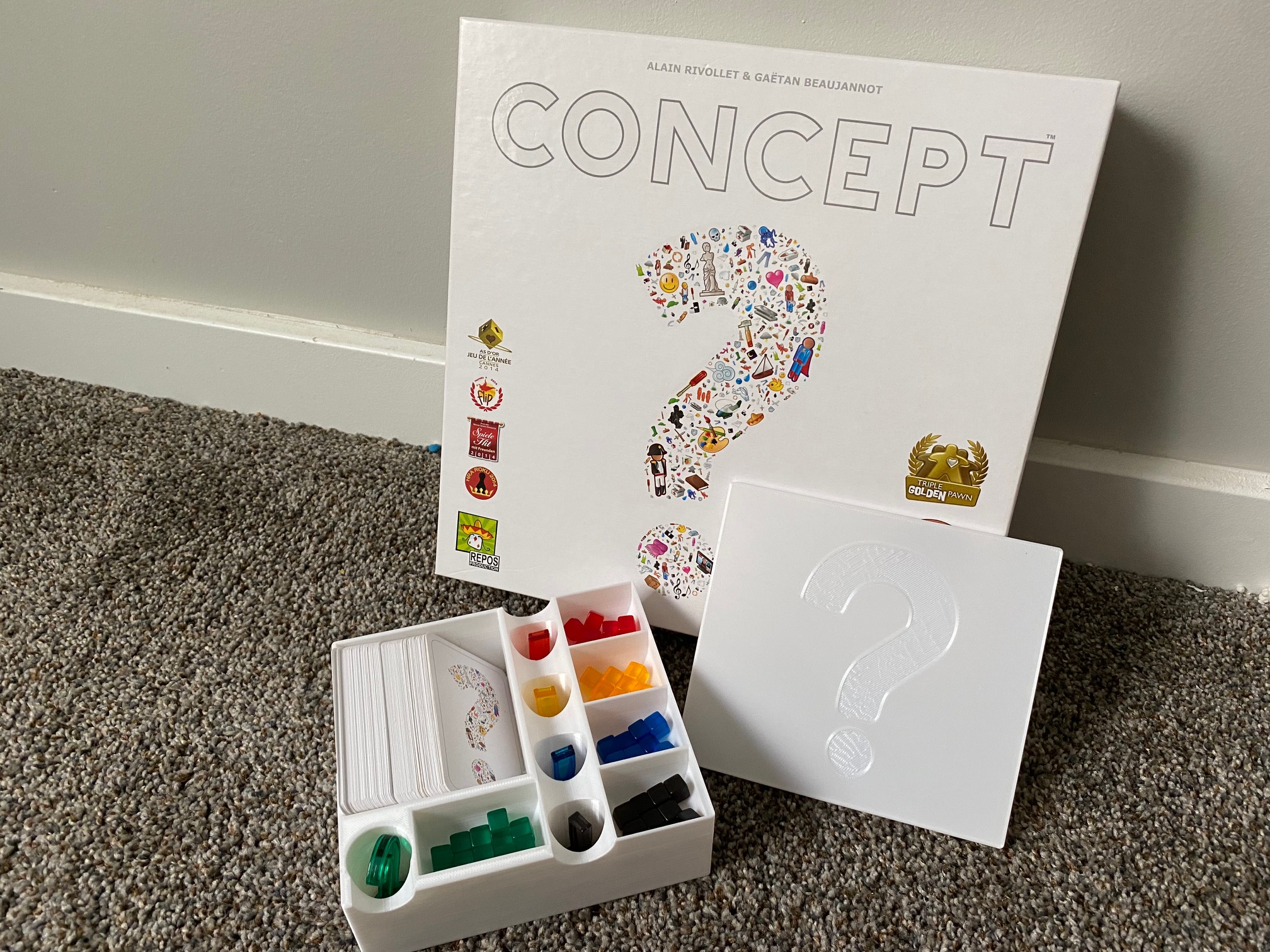 Concept Board Game Organizer and Playable Box