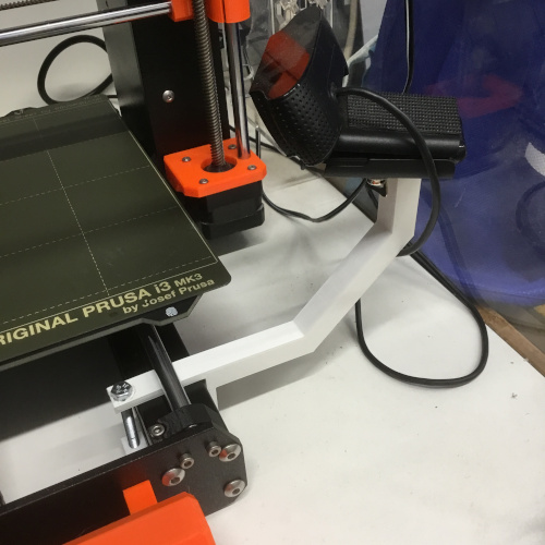 Camera mount for Prusa i3 MK3/MK3S 3D model thumbnail