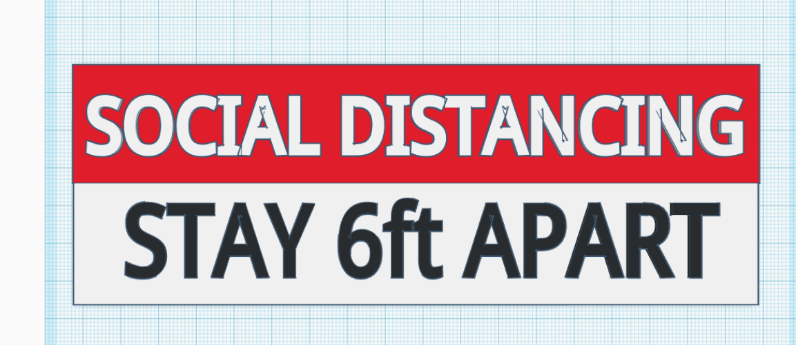 Social Distancing Sign