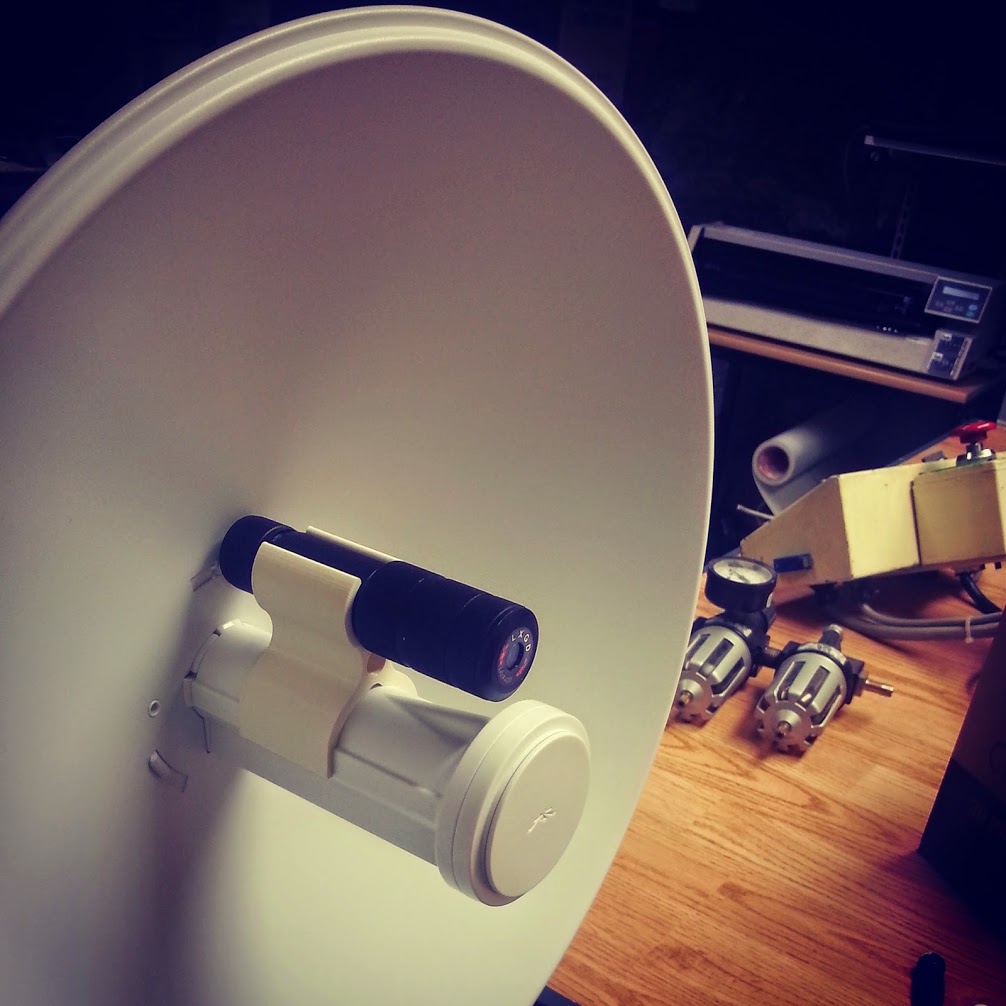 Laser sight mount for Ubiquiti PowerBeam
