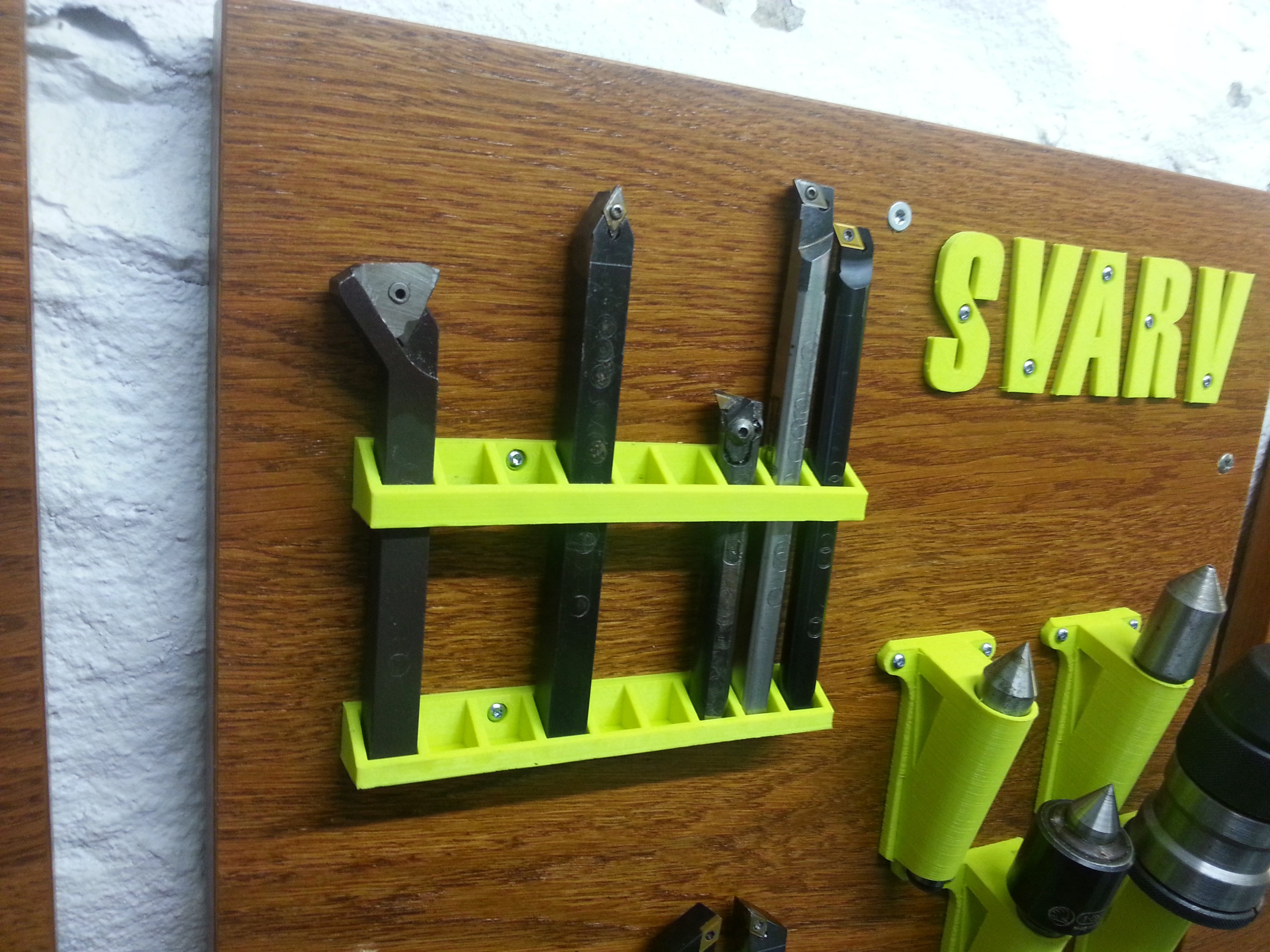 12mm Lathe tool wall holder by Cederb Download free STL model
