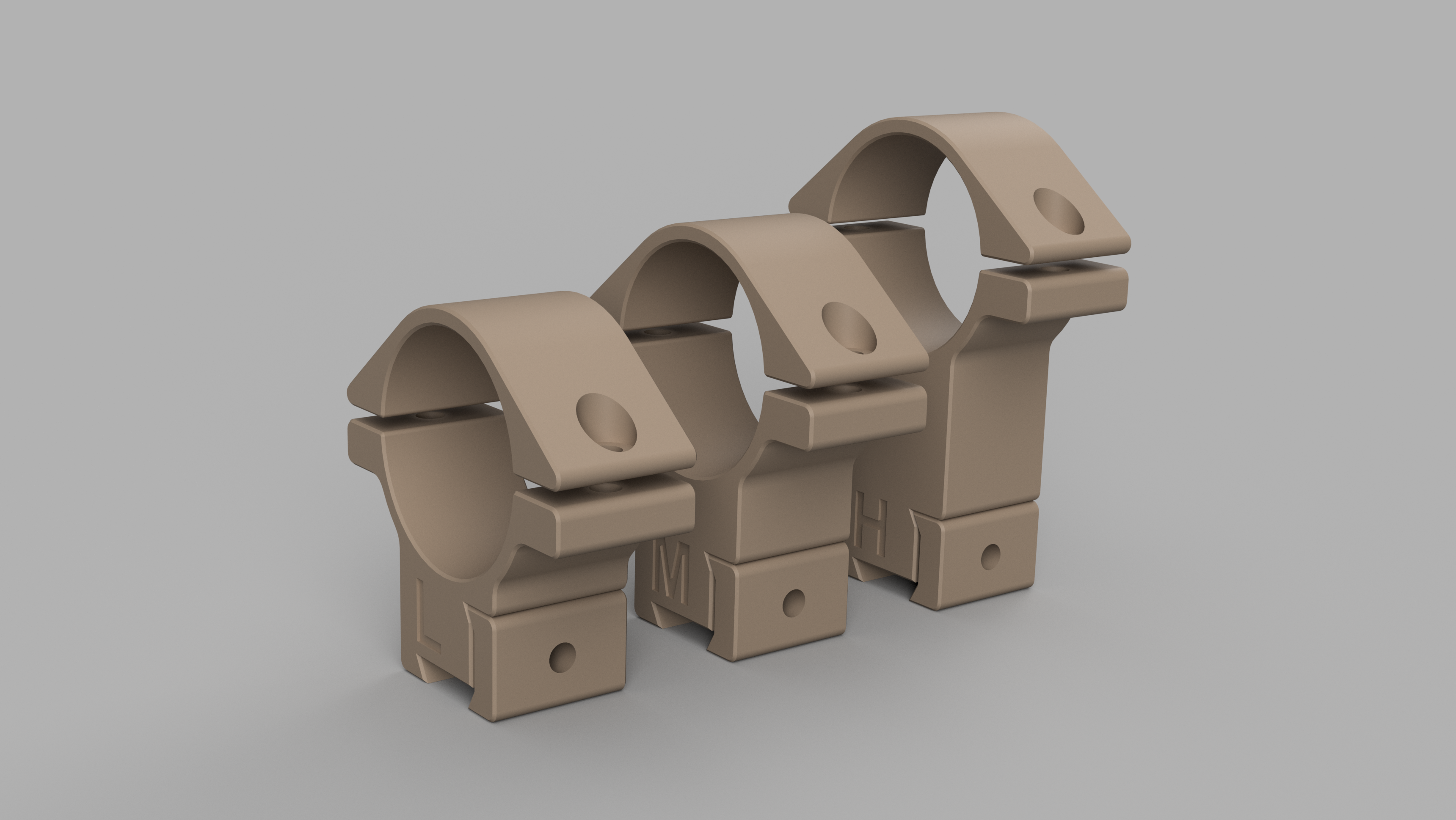Miniatura 4 do modelo 3D Setup Scope Mounts (1"/11mm Dovetail)