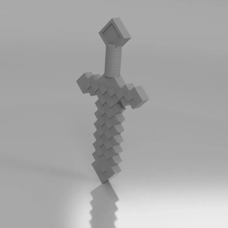 STL file MInecraft Sword - Key Ring 🗡️・Template to download and 3D  print・Cults