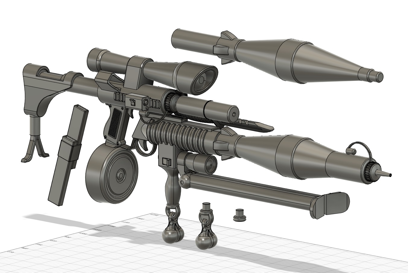 The Ultra Mega Super Duper Mega Tacticool Ketchup/Mustard Bottle Blaster 3000 MK1.0 Model X for 1:12 , 1:6 and 1:1 figures / cosplay