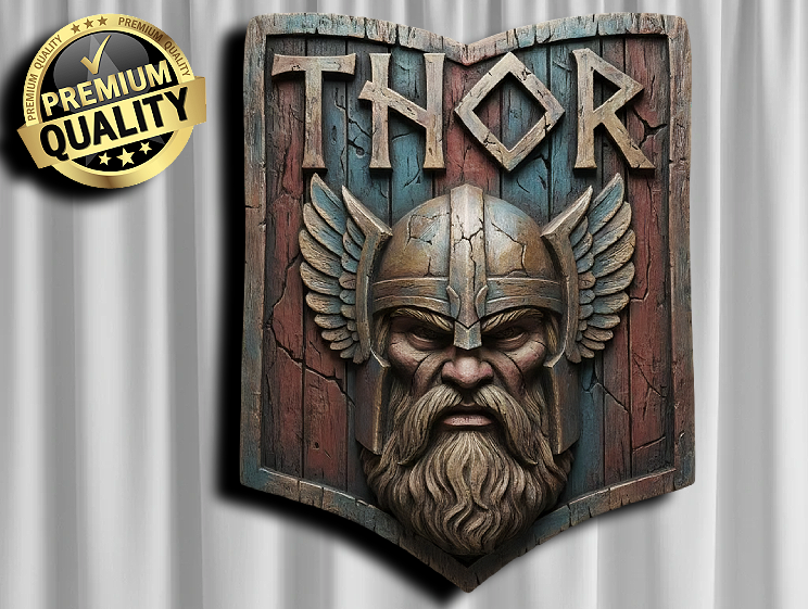 Thor Wood Wallart