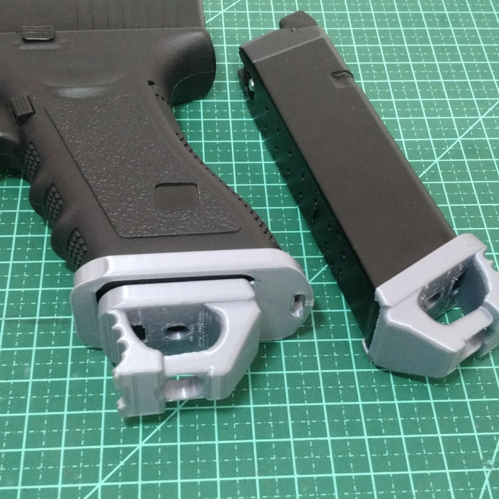 Airsoft magazine speedplate for Glocks by pDrugos Download free STL