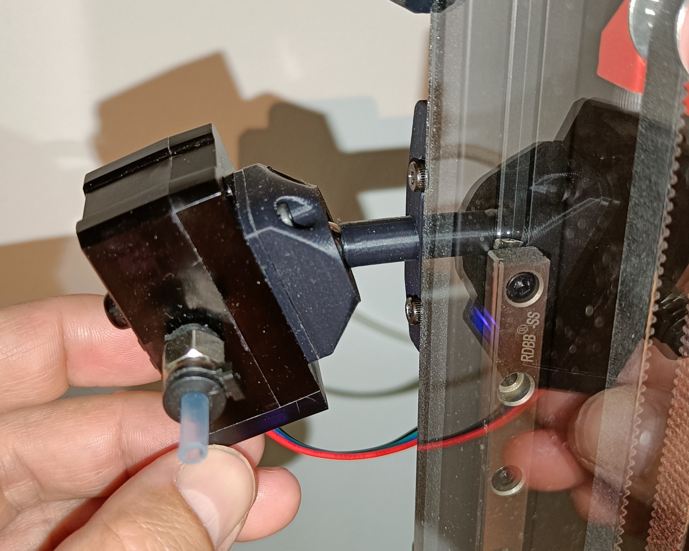 Movable BTT SFS V2.0 Smart Filament Sensor Mount for Voron / 2020 Profile