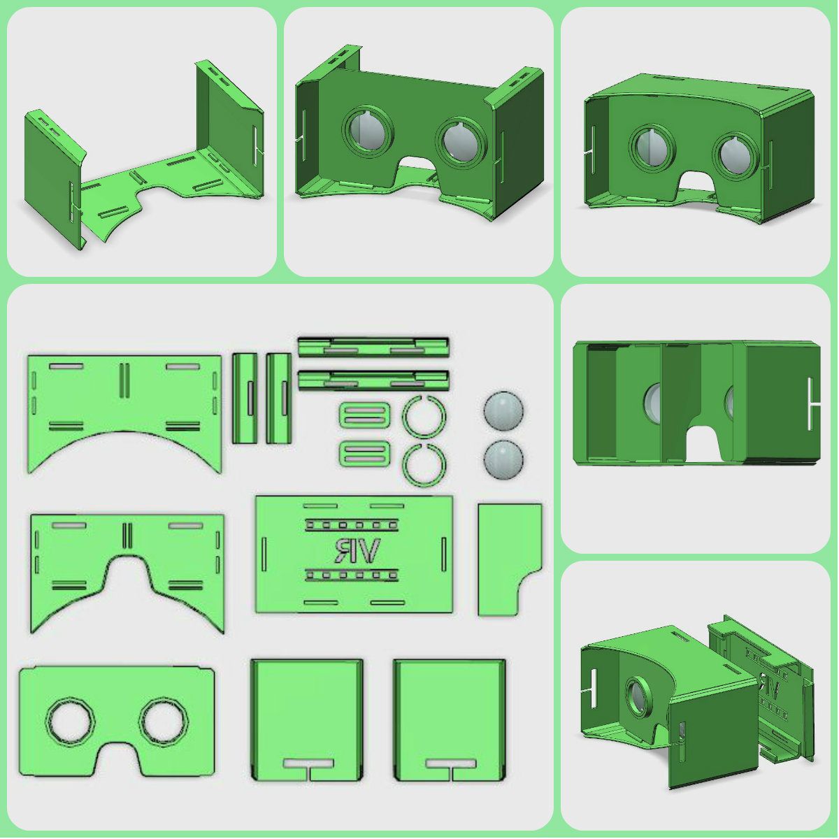 Google Cardboard kit by TanyaAkinora | Download free STL model ...
