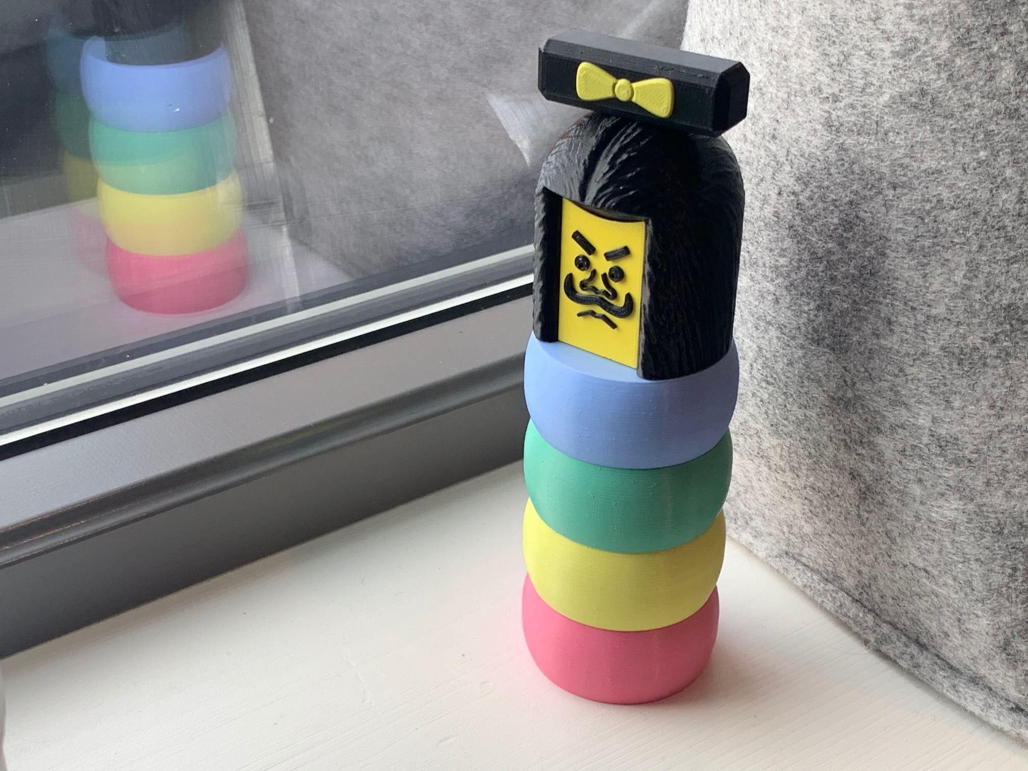 Mallet game for children - "Daruma-inspired"