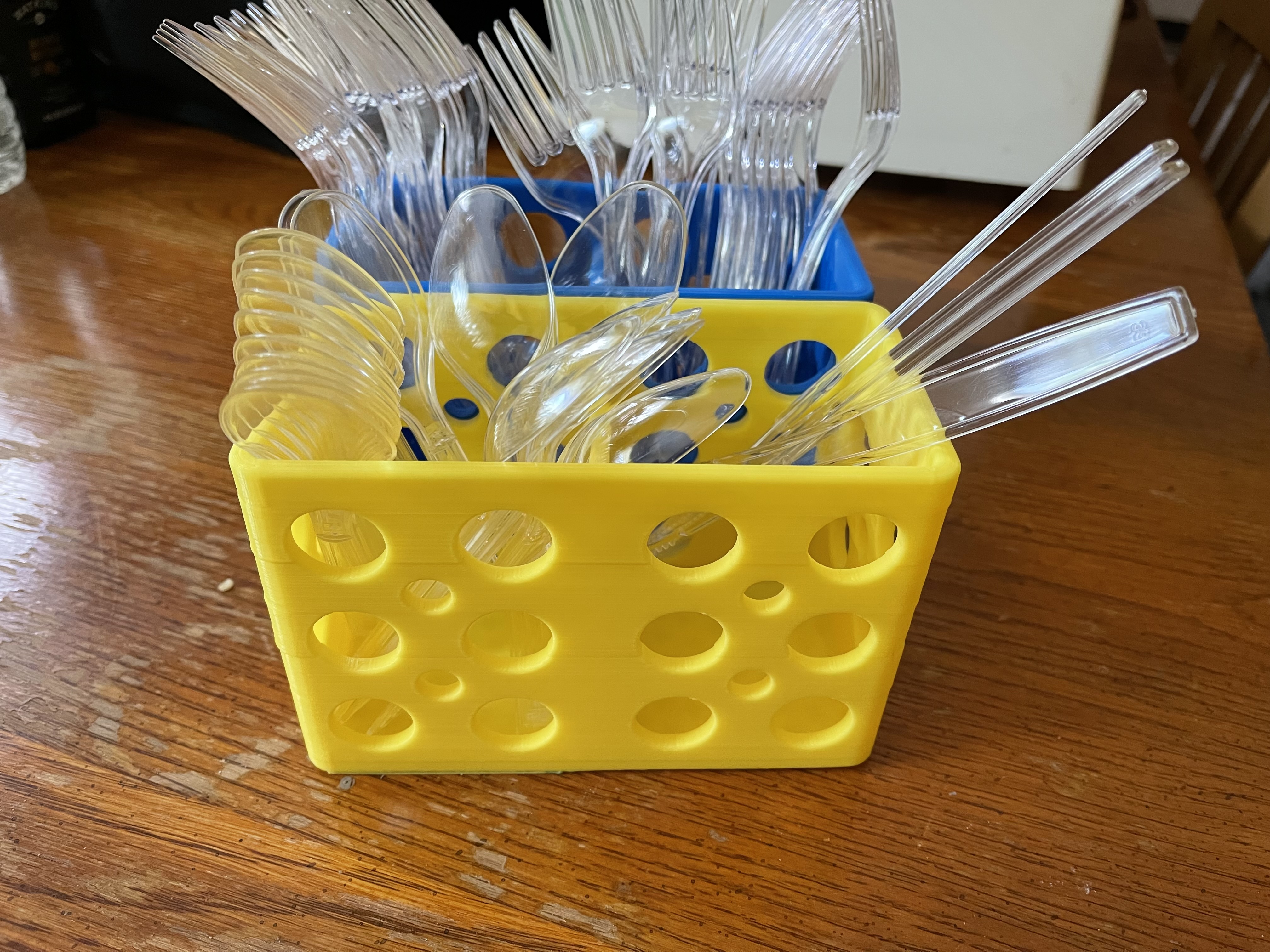 Divided Plasticware or Silverware Holder