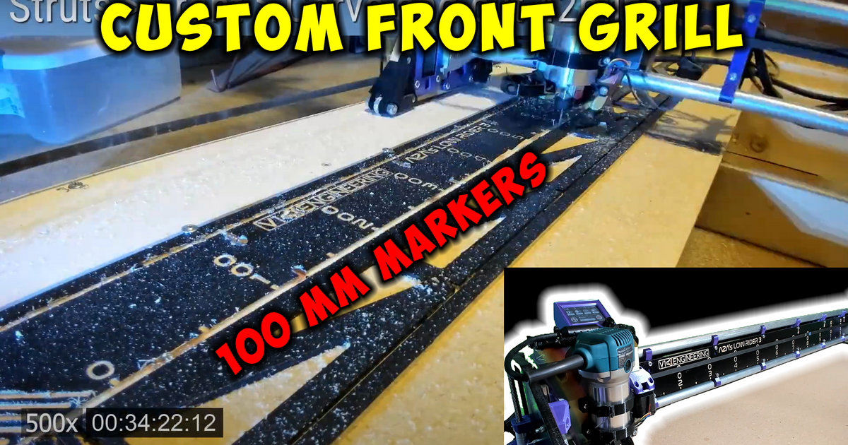 Custom Front Grill (Strut) for V1E LowRider 3 by AzaB2C Download free