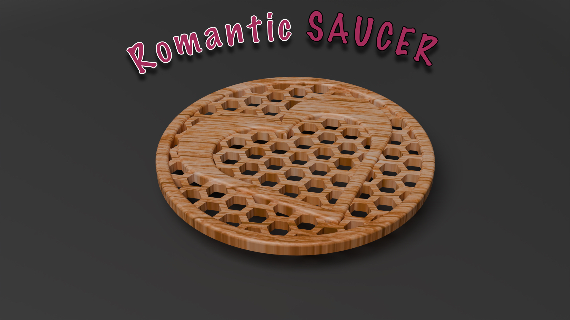 Romantic SAUCER - srdcový podšálek