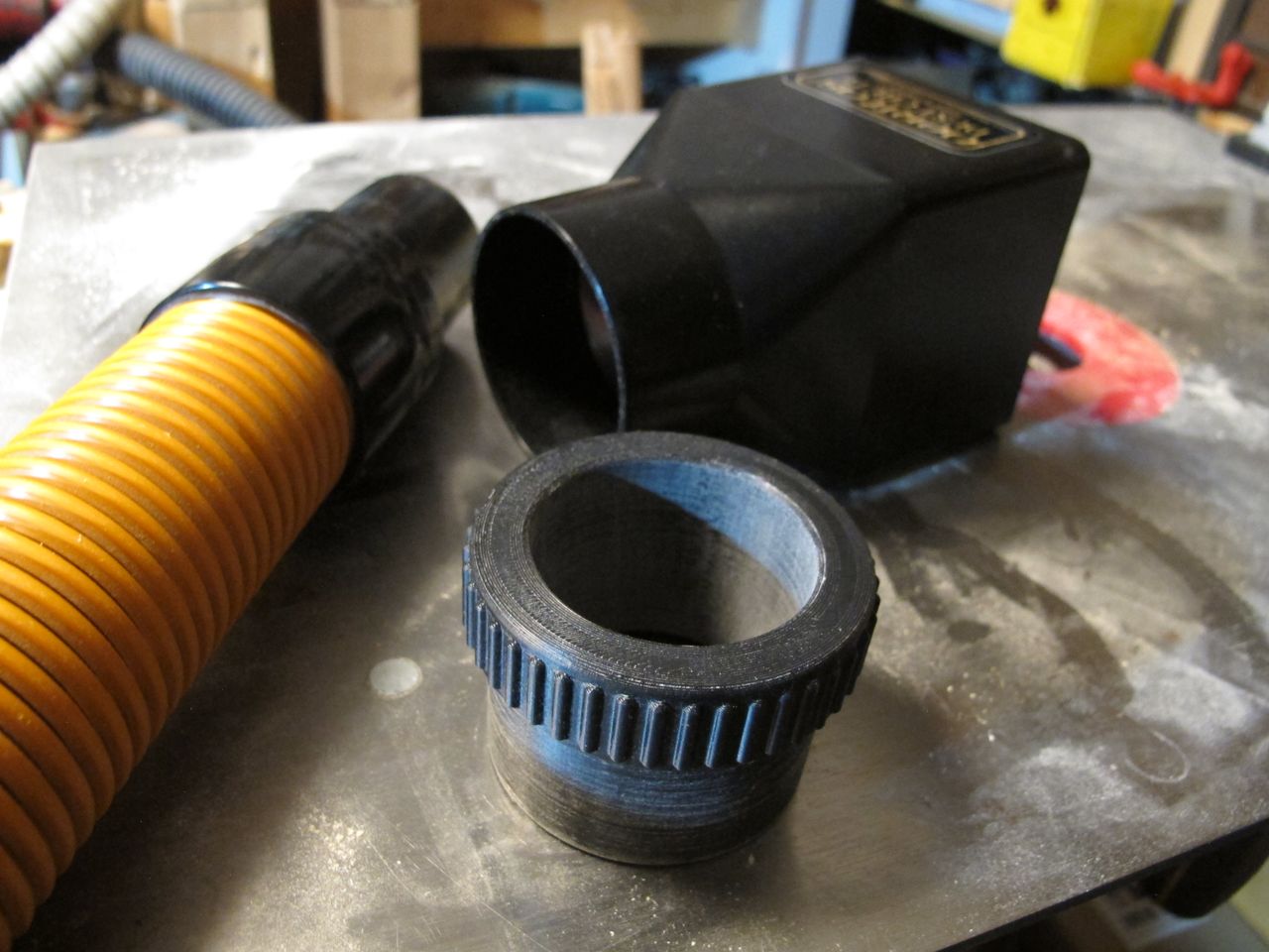 Adapter for Veritas Dust Chute to Ridgid Pro Vac Hose by MinorRealityAdjustment Download free