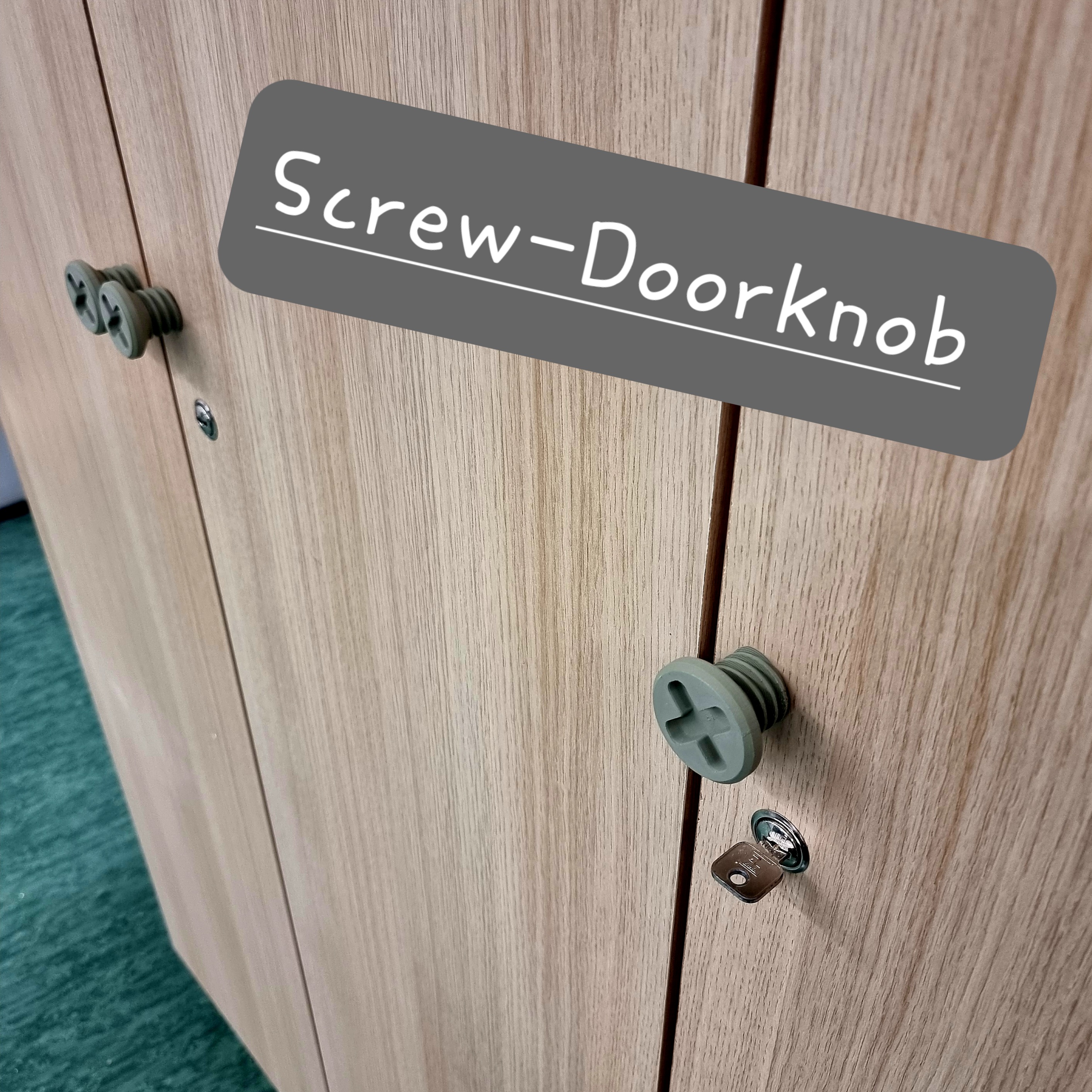 Screw doorknob