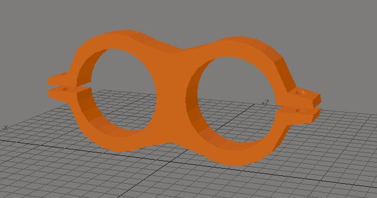 Clamp for two pipes by Tioh Download free STL model