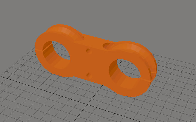 Double clamp with rope or cable tie channel