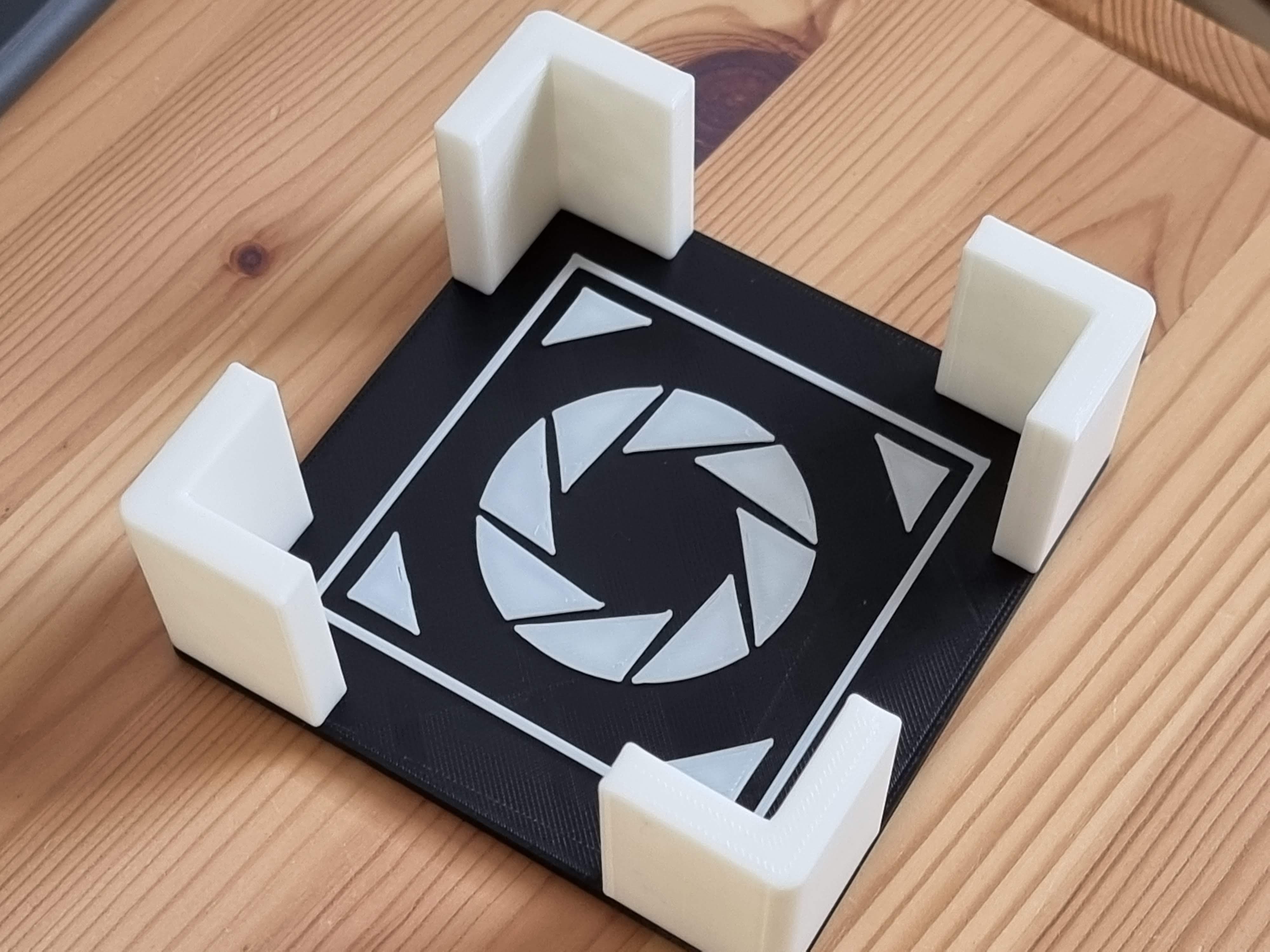 Portal Drink Coasters with taller holder