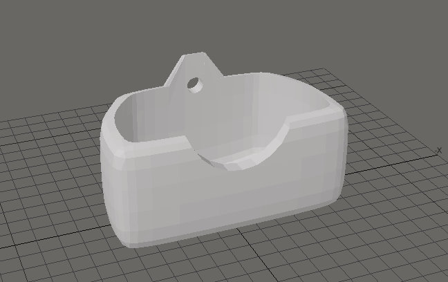 Wall mount for a LG monitor remote