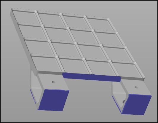 Gridfinity Baseplate Mountable Ikea Lack — miniatura 6