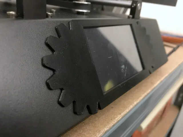 Anycubic i3 Mega - Cogwheel Display Cover with Display Protection