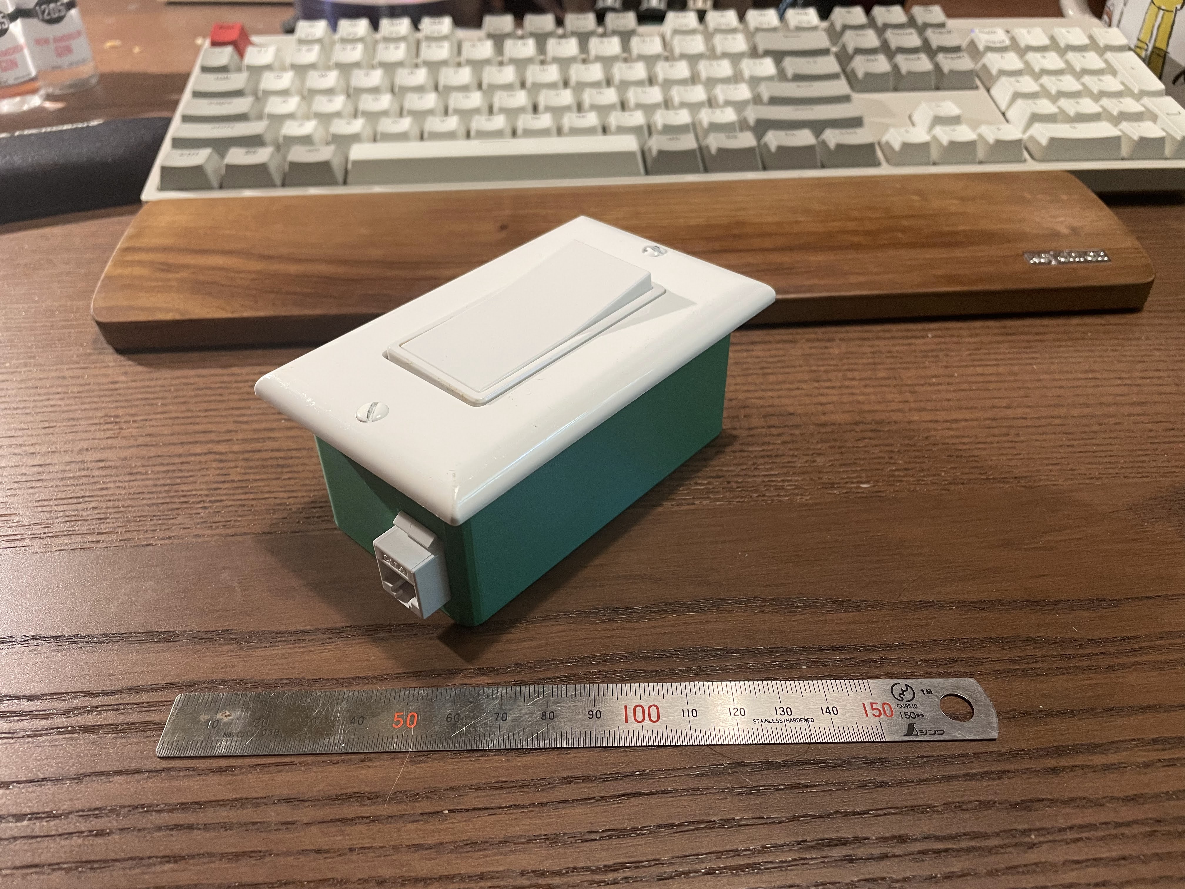 Project box with keystone jack, outlet/switch box form factor