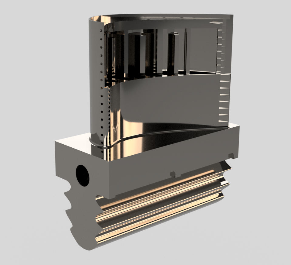 Cooled Turbine Blade