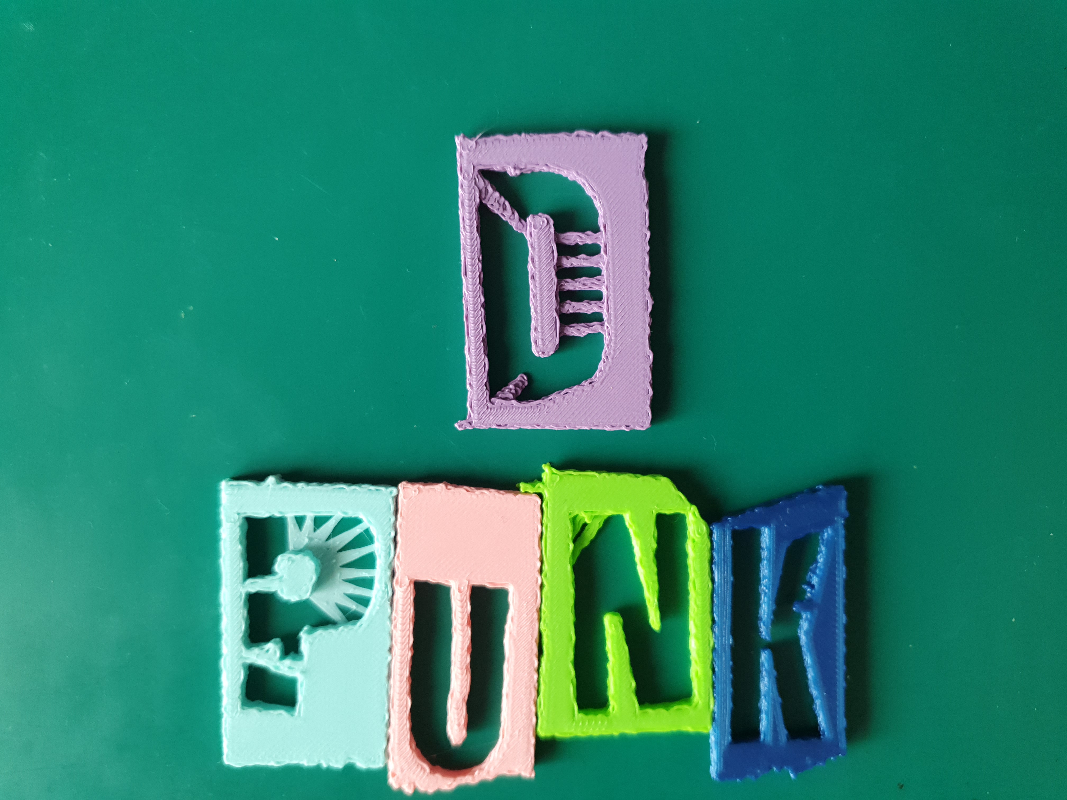 *️⃣ Punk font letter D