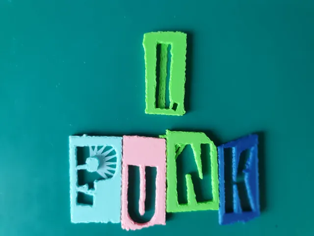 *️⃣ Punk font letter L