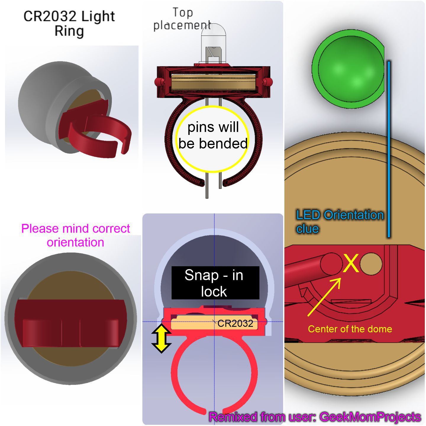 CR2032 Light Ring Remix