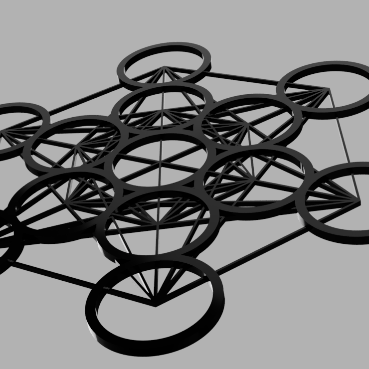 3D メタトロンキューブ Metatron＇s Cube by kaleb hover | Download free STL model