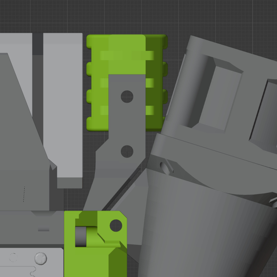 EVA 3 Modified cable guide for BMG extruder (with 4028 fan) by