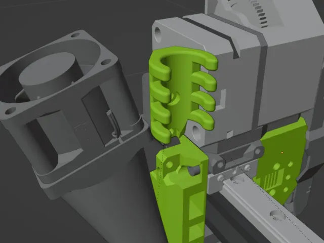 EVA 3 - Modified cable guide for BMG extruder (with 4028 fan)