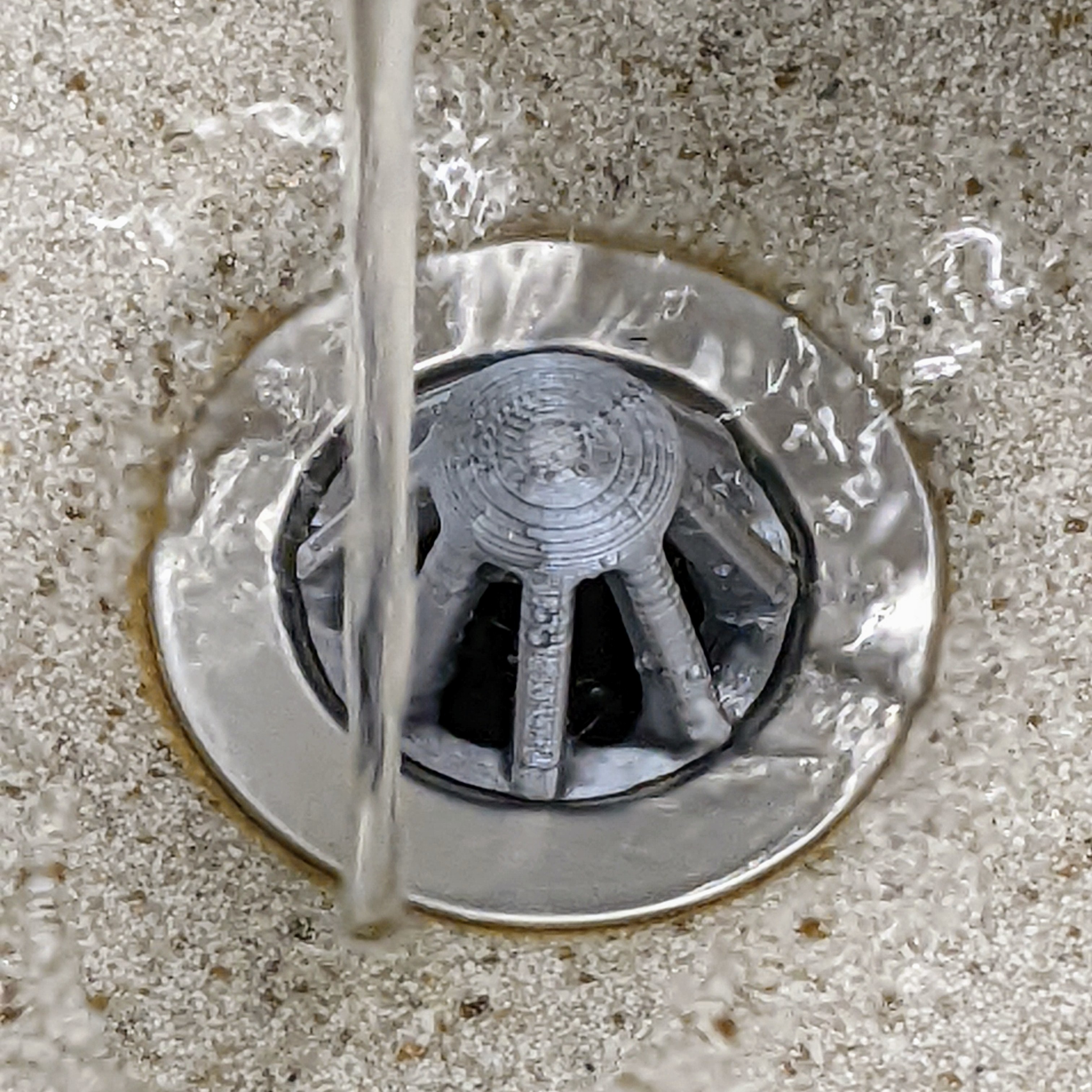 Bathroom sink drain screen
