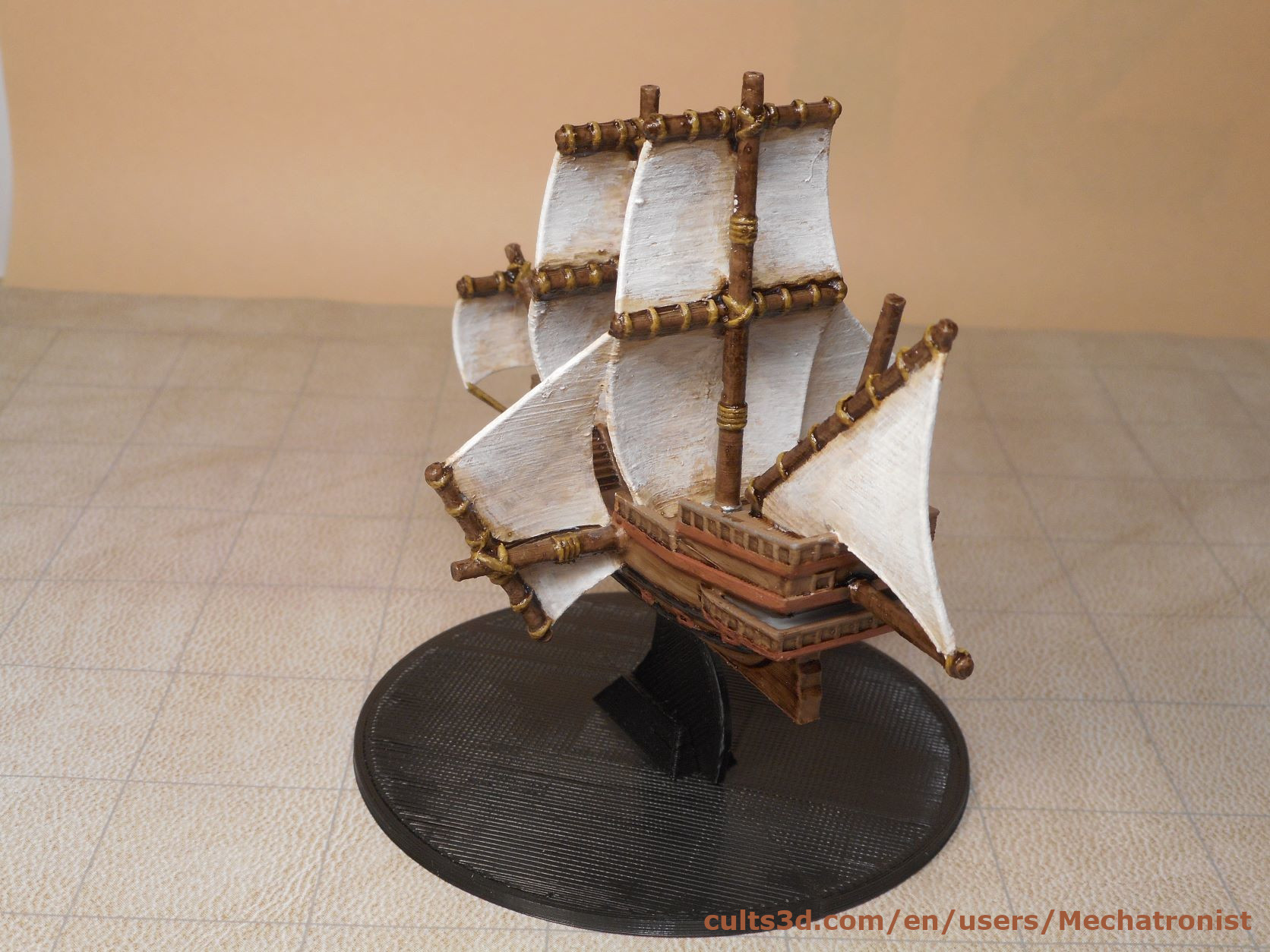 Galleon Flying Fantasy Ship Model Compatible With DnD Spelljammer by ...