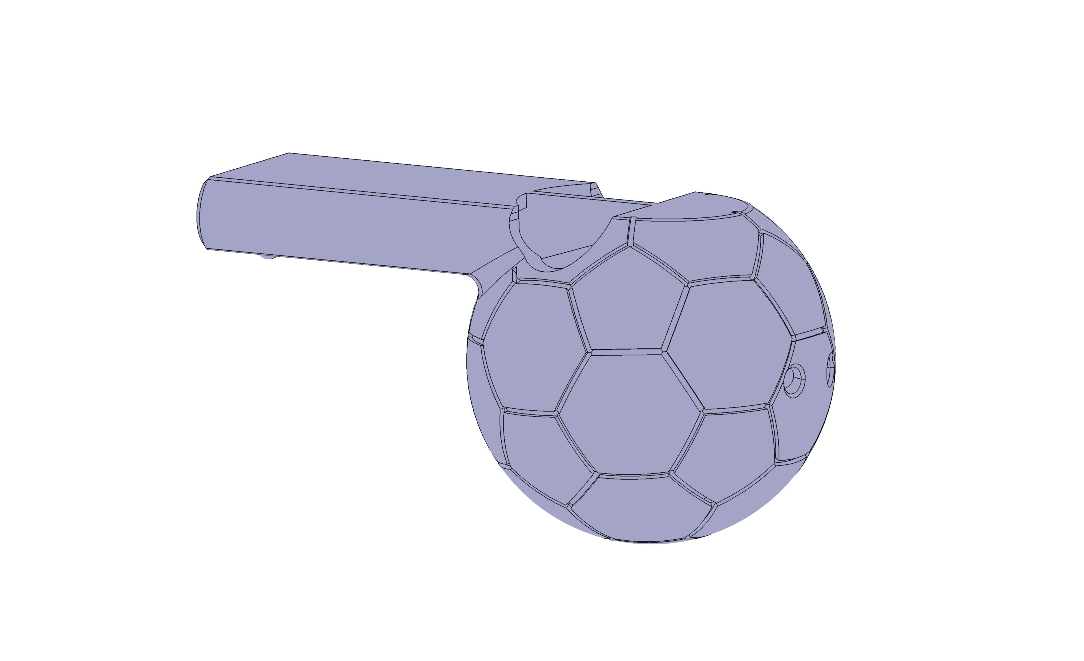 Soccer ball whistle by 3DJG Download free STL model