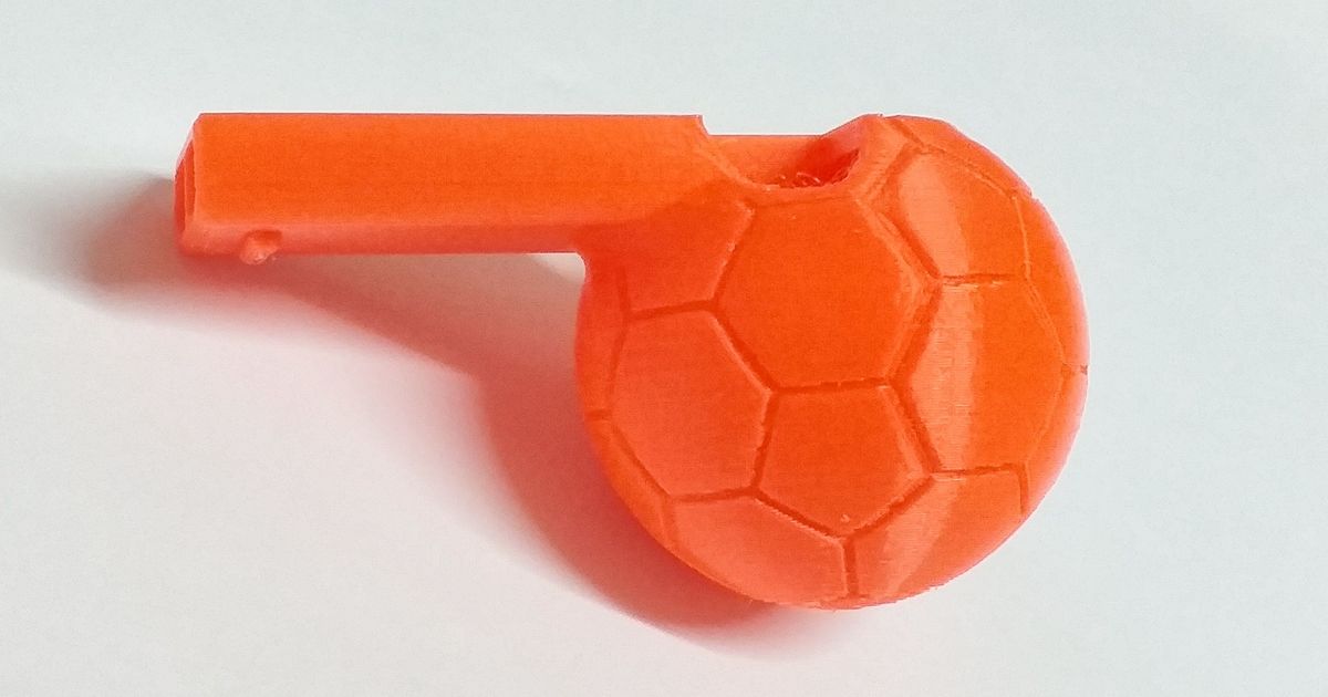 Soccer ball whistle by 3DJG Download free STL model