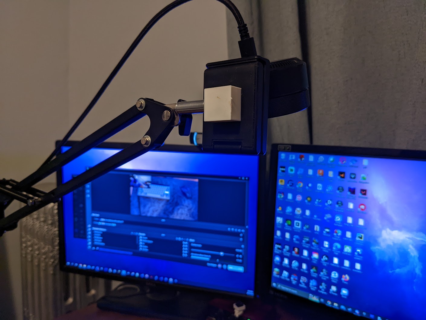 Mic Arm to Camera 90 Degree Adapter
