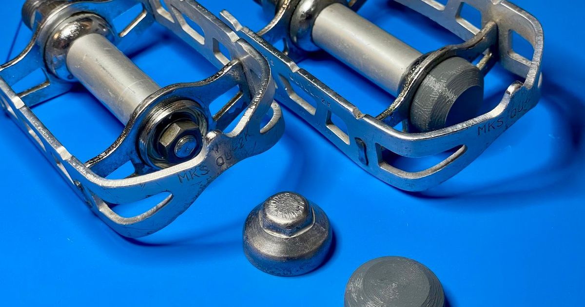 1970s MKS bike pedal dust cap internal thread by kmetz