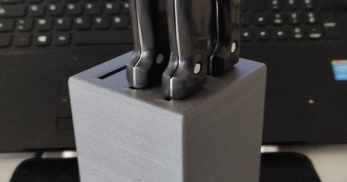 Kitchen knives holder by xX CISSOU Xx Download free STL model