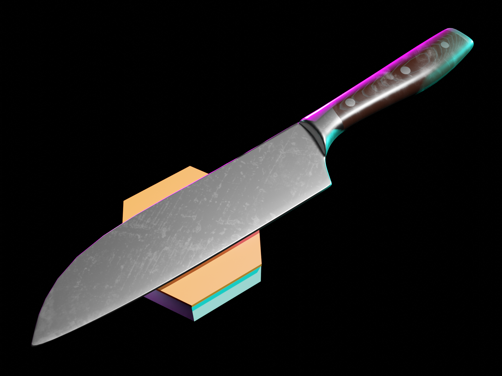 Magnetic hexagon knife holder