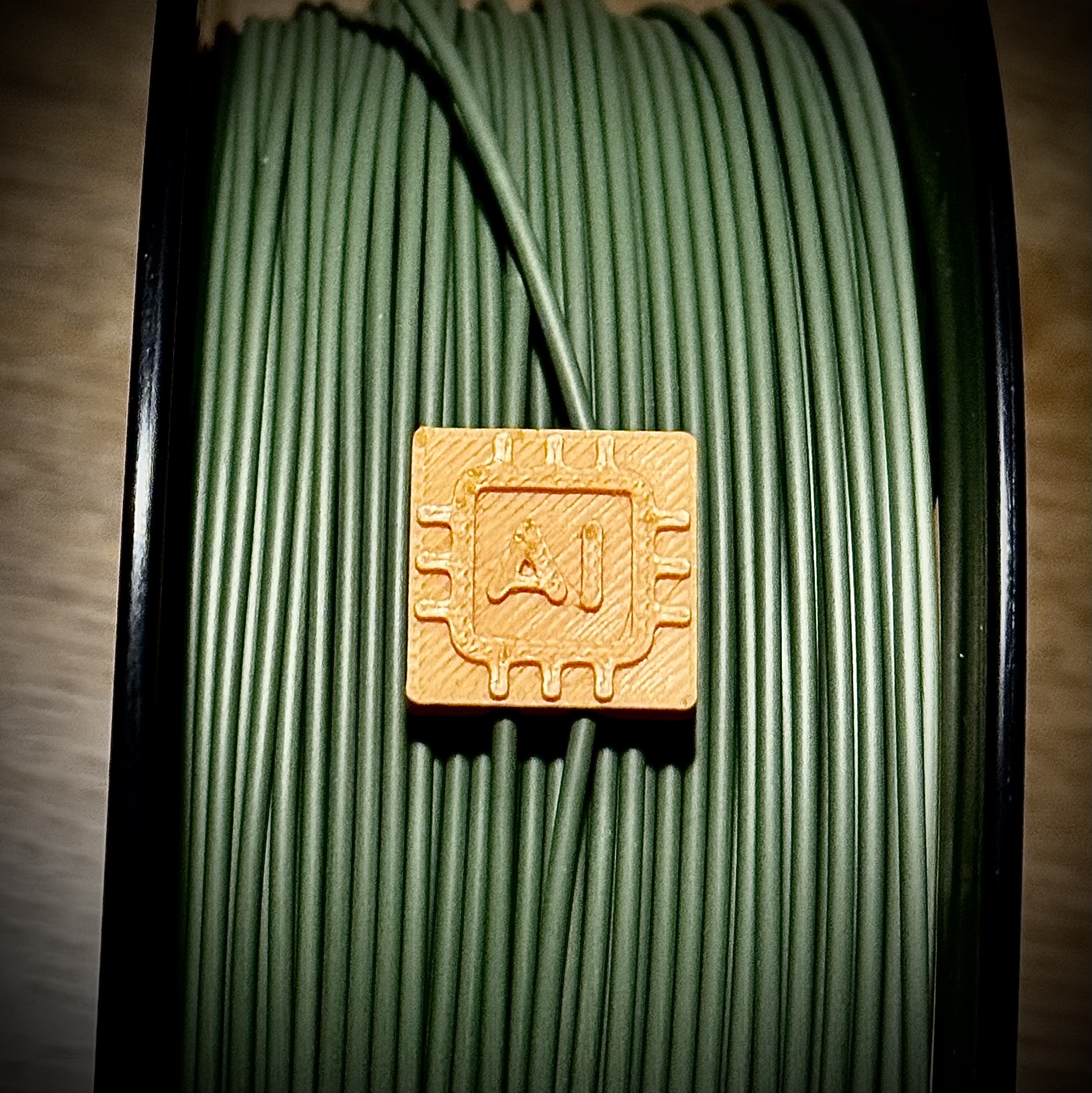 Filament Clip - AI and no AI logos Inspired by Printables AI Badge